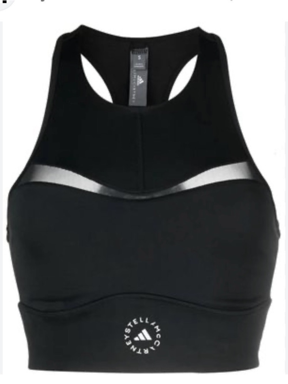 Adidas by Stella McCartney Black High-Neck Sports Bra